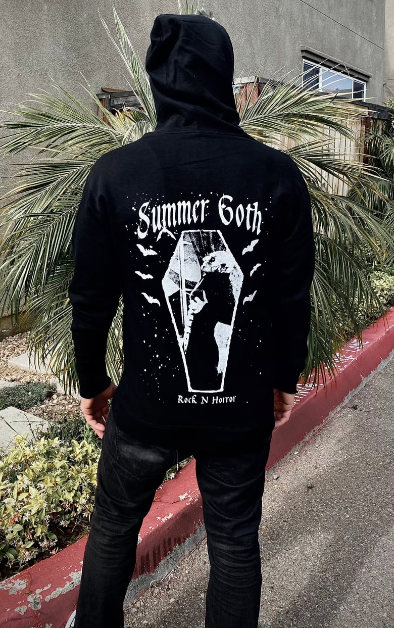 Image of Summer Goth Zip Up Hoodie