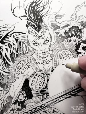 Image of Magic PLAYMAT- Reidane: Legendary God (signed) <font color="orange">LIMITED </font>