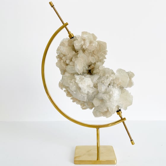 Image of Sphalerite/Quartz no.12 + Brass Arc Stand