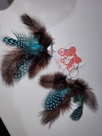 Image 2 of Flock of Feathers drop earrings