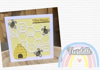 Bee happy new home card 