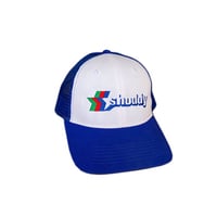 "SHODDY STARS" Blue trucker cap