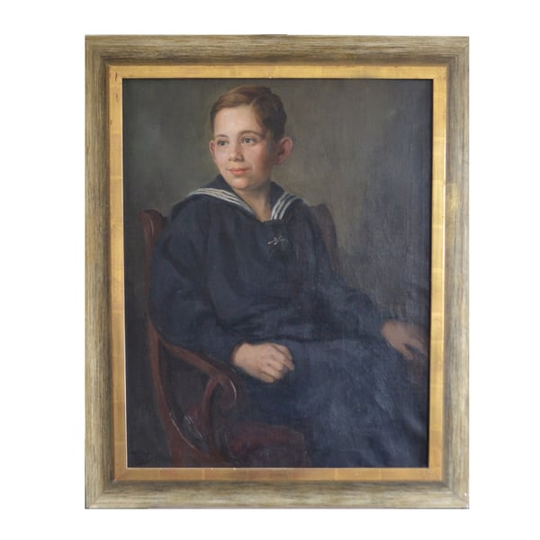 Image of 1926, Portrait Painting, 'Sailor Boy' Willy Zirges (1867-1938) WAS £1,800.00