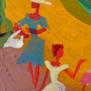 Image of Mid Century, Painting, 'Provencale Village,' Maurice Blanchard (1890–1969)