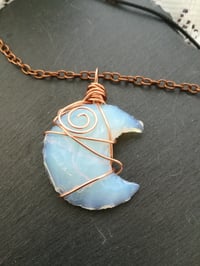 Image 3 of Opalite moon pendant