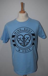 Image 2 of Mind Body & Sole Logo T-Shirt  SKY BLUE/BLACK