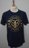 Mind Body & Sole Logo T-Shirt  Navy/Gold 