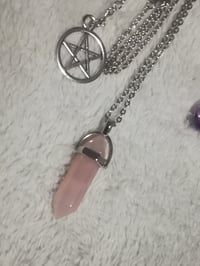 Image 1 of Rose Quartz Necklace / Pendulum