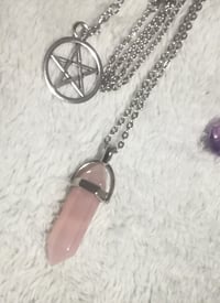 Image 4 of Rose Quartz Necklace / Pendulum
