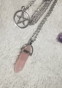Image 5 of Rose Quartz Necklace / Pendulum