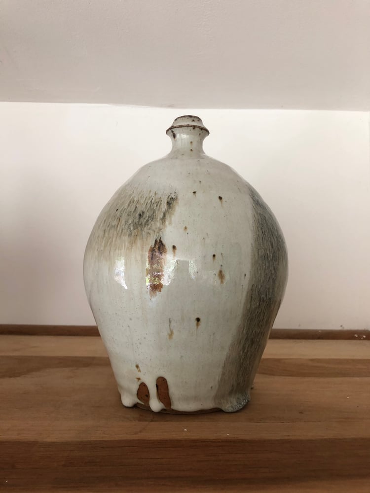 Image of Vase beige et noir