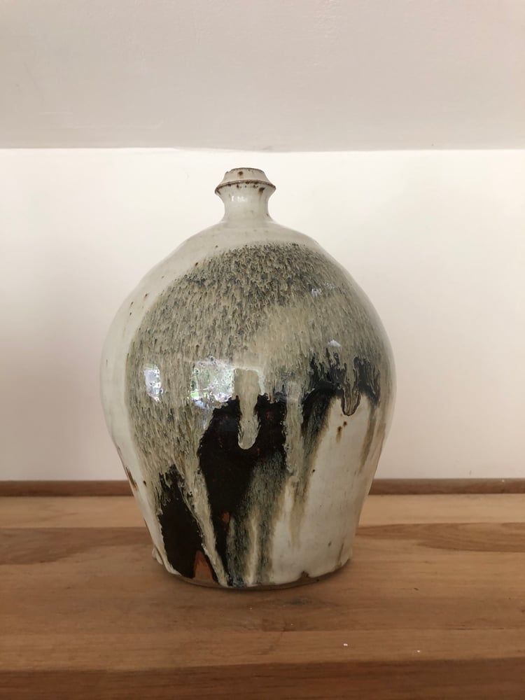 Image of Vase beige et noir