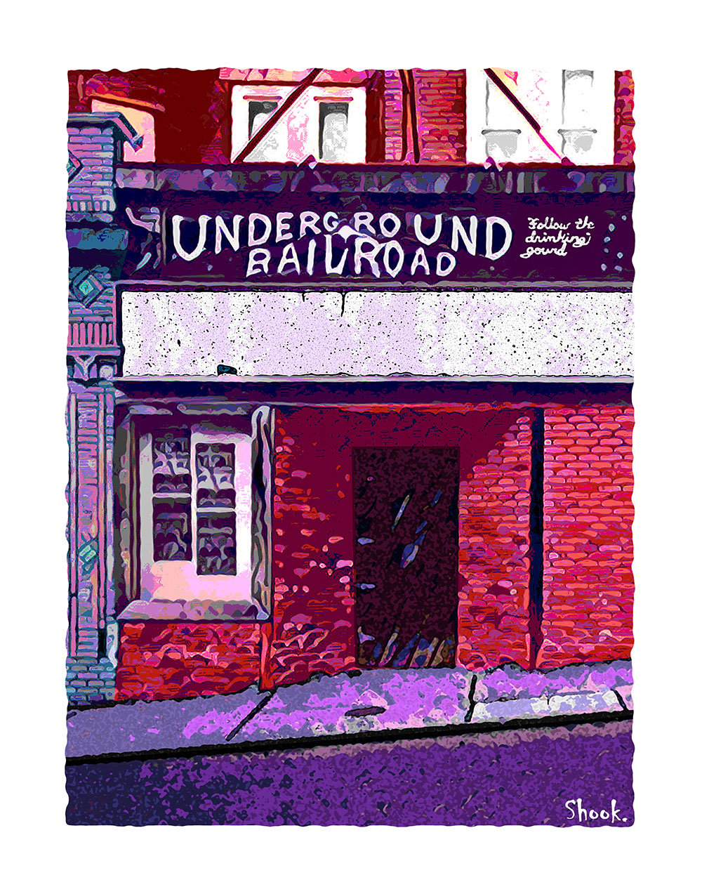 Underground Railroad, Morgantown WV Giclée Art Print (Multi-size options)