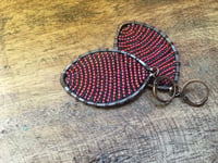 Image 3 of Beaded Carmine earrings/ n.71