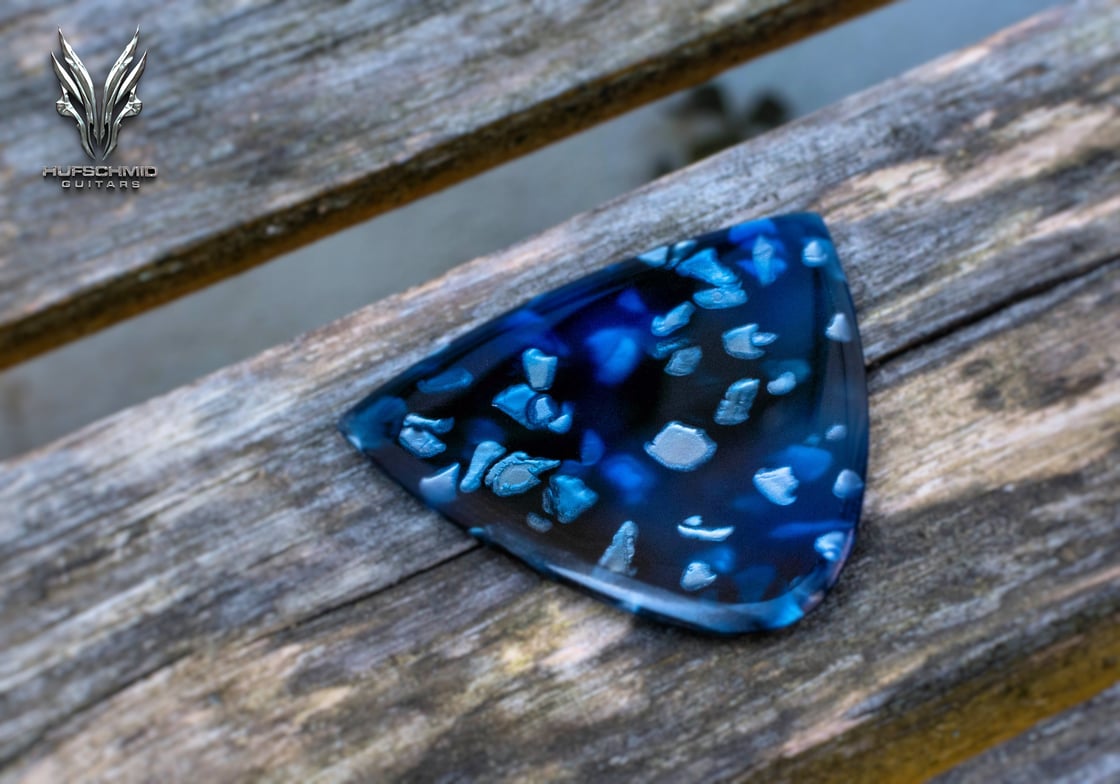 Image of 3mm 'Blue Universe' plectrums