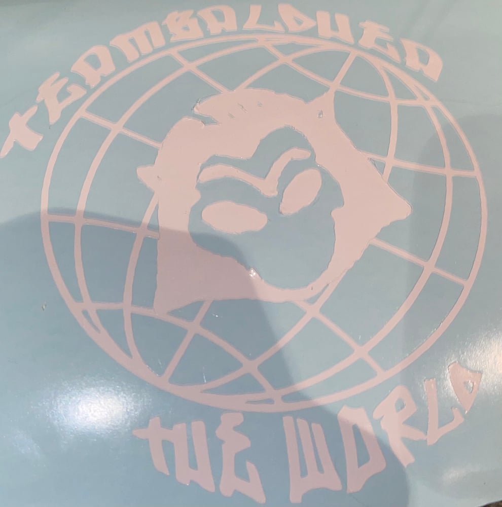 Image of TEAMBALDHEAD THE WORLD diecut