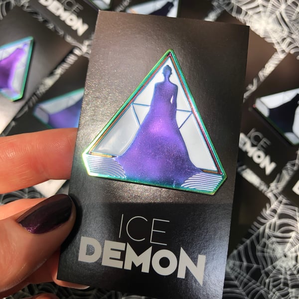 Image of RAINBOW DEMON Enamel Pin