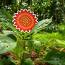 Image 1 of NEW Red Daisy decals