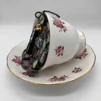 Image 5 of Teacup Fairy House Candle Holder 