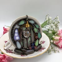 Image 3 of Teacup Fairy House Candle Holder 