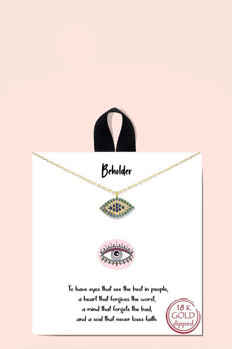 Image of BEHOLDER EVIL EYE PENDANT NECKLACE  