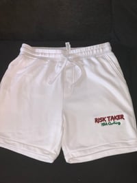 Image 2 of White “Risk Taker” Shorts