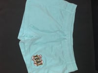 Image 1 of Women Teal “YBA” Shorts