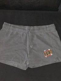 Image 1 of Women Charcoal grey “YBA” shorts