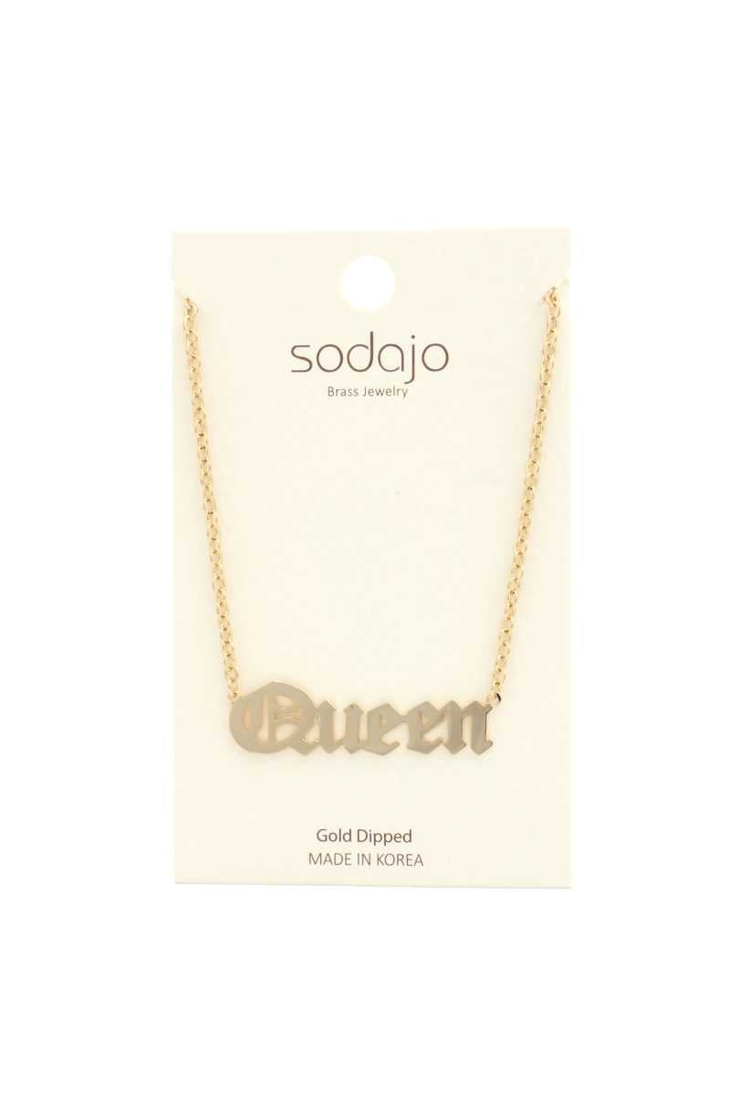 Image of QUEEN PENDANT NECKLACE
