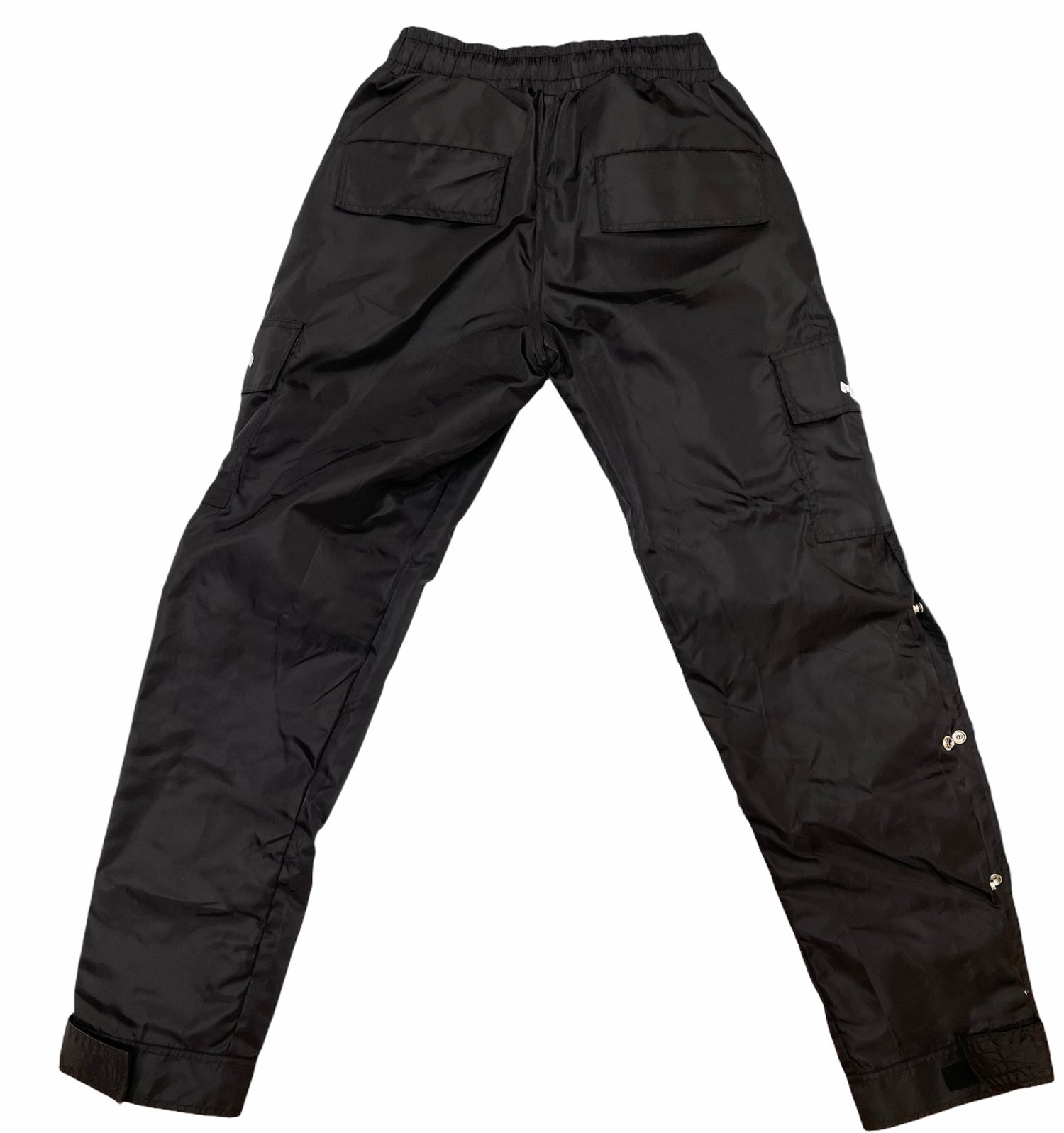 Image of Black Lightweight Button Zip Pants
