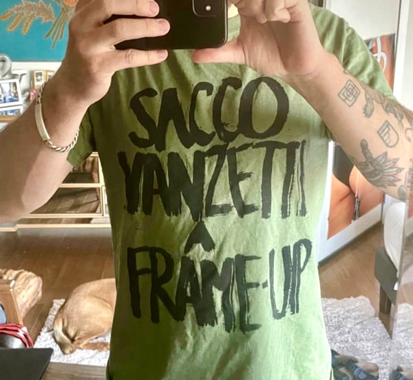 Image of Sacco Vanzetti Frame-Up Tee