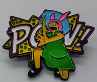 Pow! Pillow fight pin