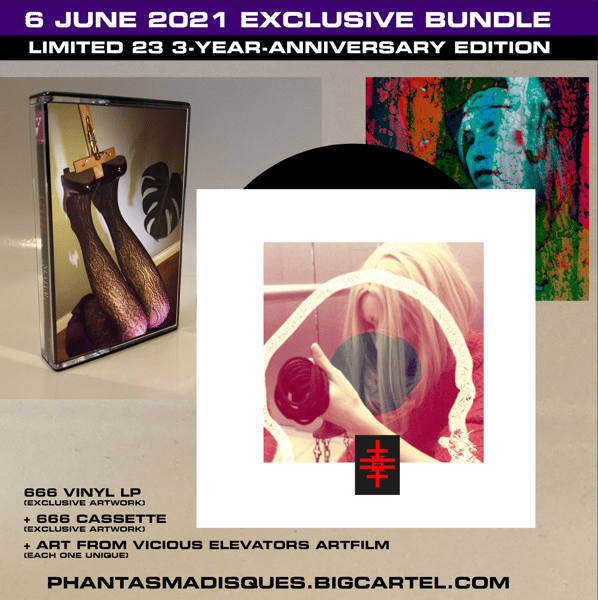 Image of Limited 23 Special 666 Anniversary VINYL + CASSETTE + SIGNED UNIQUE ART Bundle