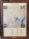 Sale Creek Historical Map Mounted in Solid Walnut Frame