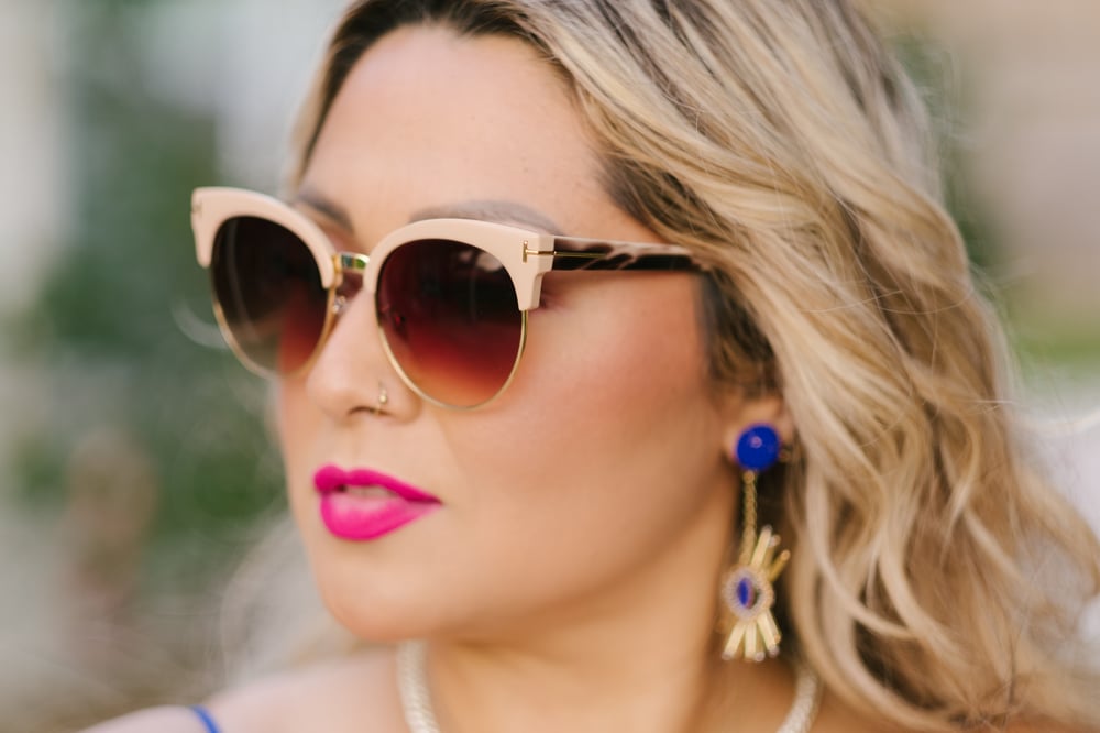 Image of Tan Cat eye Sunglasses