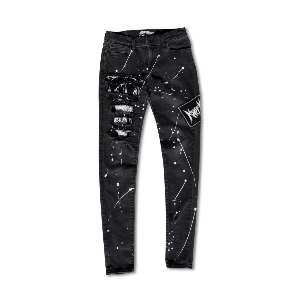MICROCOSM ART SPLATTER JEANS
