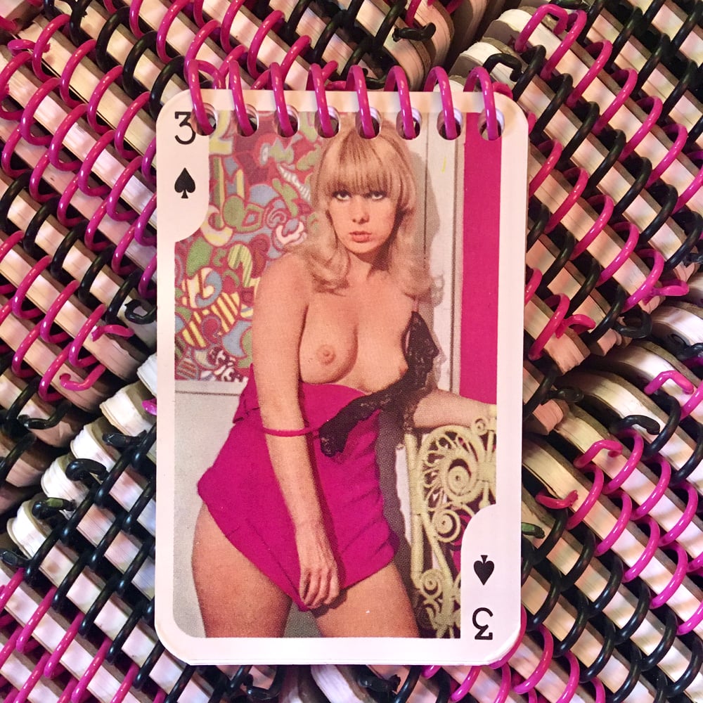 Nude Pin Up Mini Notebook - Magenta Edition