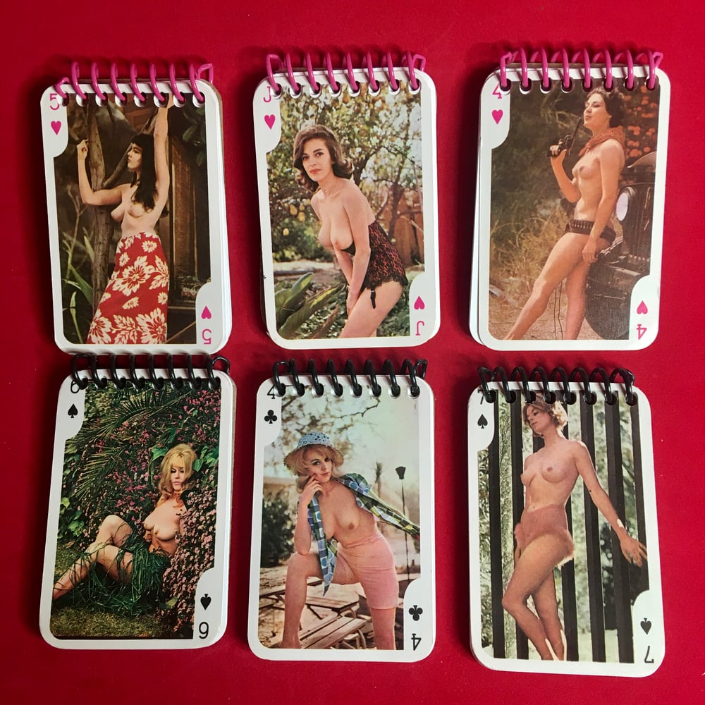 Nude Pin Up Mini Notebook - Magenta Edition