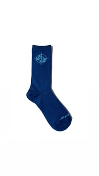 HUMAN ERROR SOCKS (NAVY/BABY BLUE)