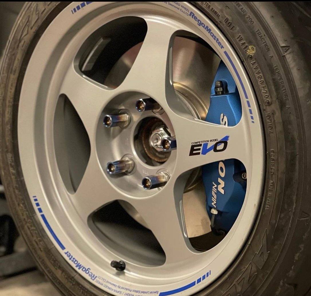 Chasing JS Titanium Open End Lug Nuts (M12) Chasing JS