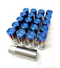 Image 1 of Titanium Extented lug nuts M14x1.5 fitment for (FK8, Tesla, etc..)