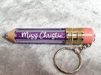 Personalised Pencil Keyring 