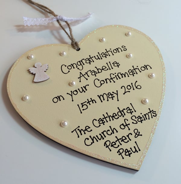 Image of Christening/Baptism/Confirmation Heart