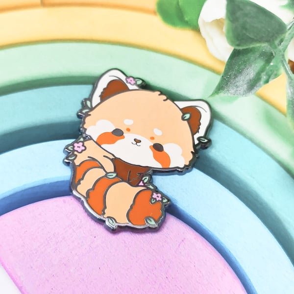 Image of Red Panda Charity Pin | Edge of Existence Charity Pin Fundraiser