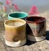 Tenmoku and Chestnut Dimpled Tumbler in