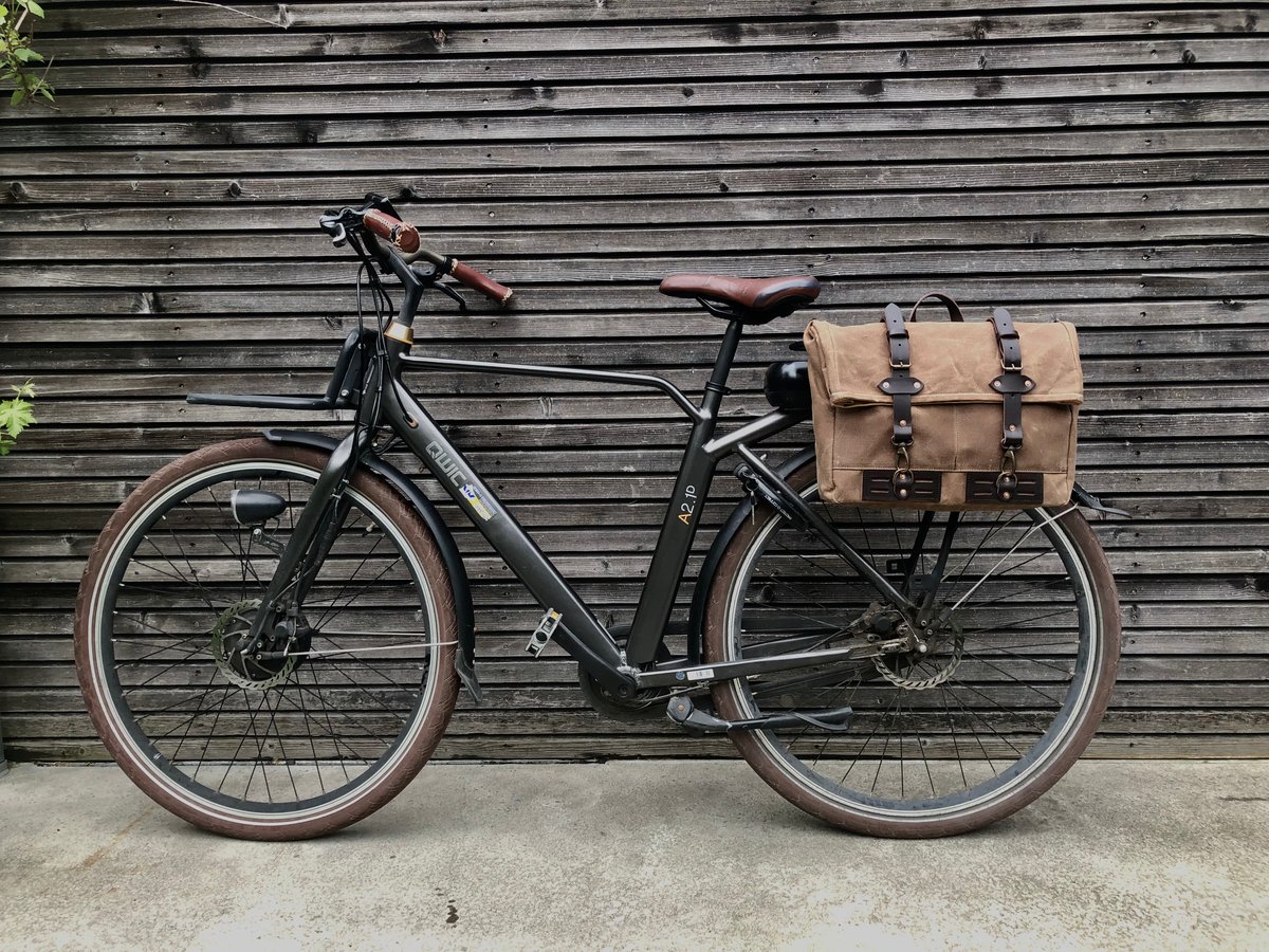 Waxed canvas bicycle clearance bags