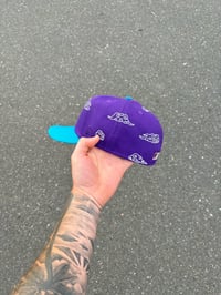 Image 4 of MULTI TONE  PURPLE FLORIDA MARLINS CUSTOM FITTED CAP