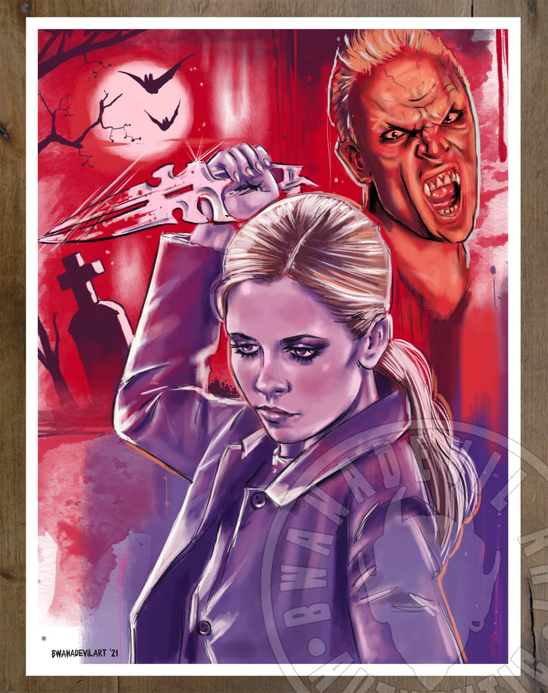 Image of Buffy the Vampire Slayer Art Print  (9x12 in.)