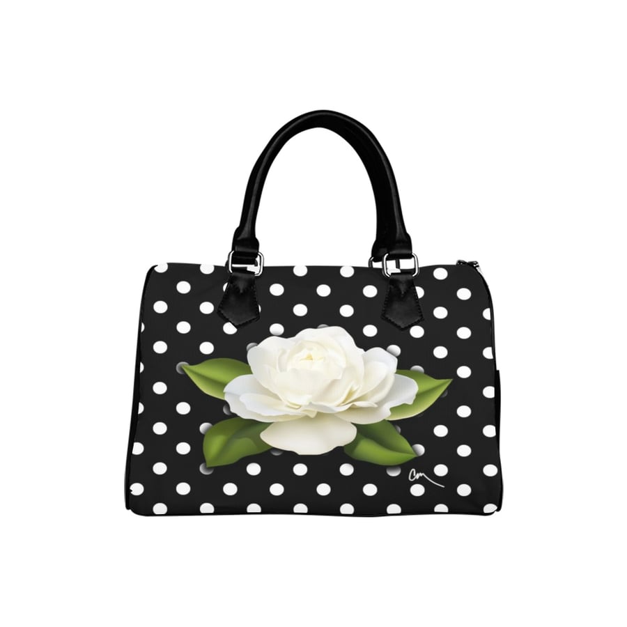 Image of Rose and Polka Dot Handbag
