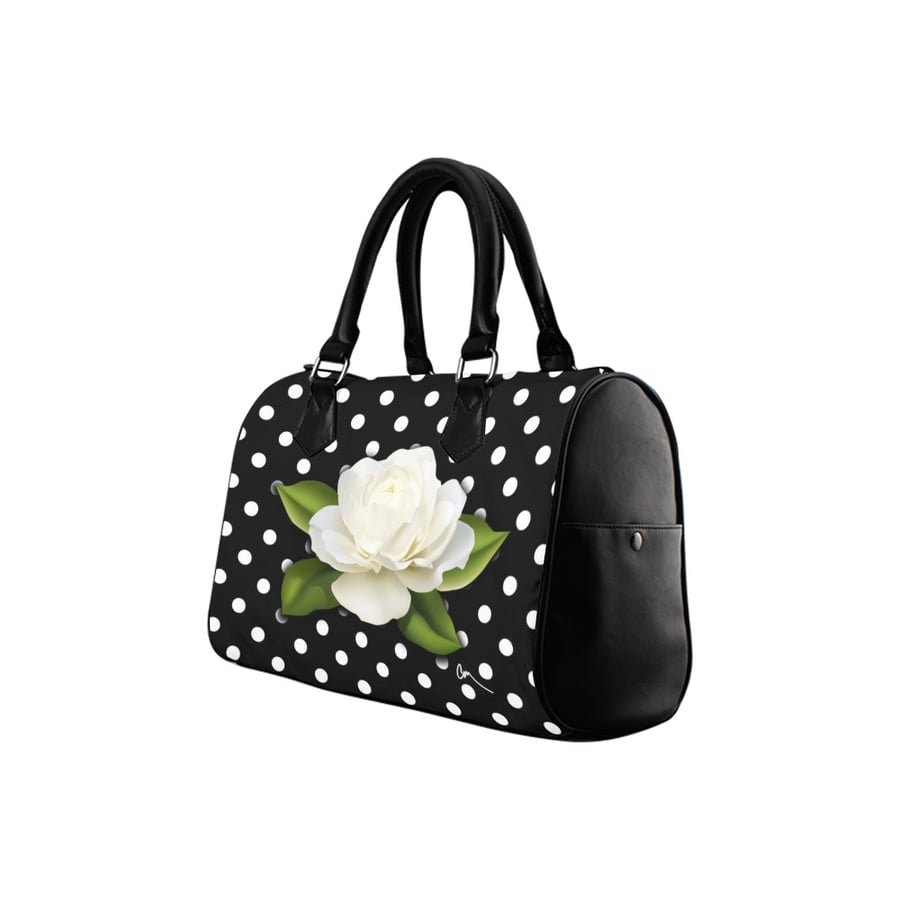 Image of Rose and Polka Dot Handbag